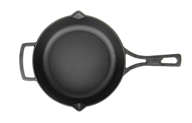 Сковорода-жаровня чавунна Brizoll monolith з литою ручкою 260х60 мм (M2660P) - фото 3 Сковорода-жаровня чавунна Brizoll monolith з литою ручкою 260х60 мм (M2660P) - фото 3