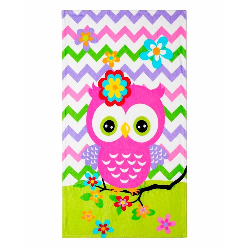 Рушник махровий пляжний LoveYouHome Совеня 75x150 см (ly60192)