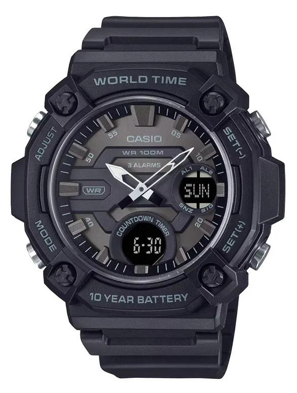 Наручные часы мужские Casio AEQ-120W-1B можно плавать d 49 мм