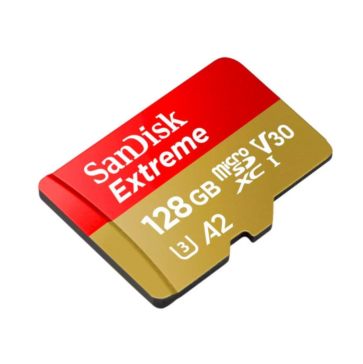 Карта пам'яті microSDXC SanDisk Extreme For Drones 128 Gb c10 V30 R190 Mb/s,W90 Mb/s (SDSQXAA-128G-GN6AA) - фото 2