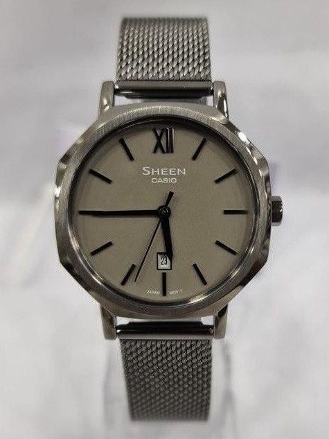 Наручные часы женские Casio Sheen SHE-4554GYM-8A Casio Collection со стальным корпусом Серый (3099892538)