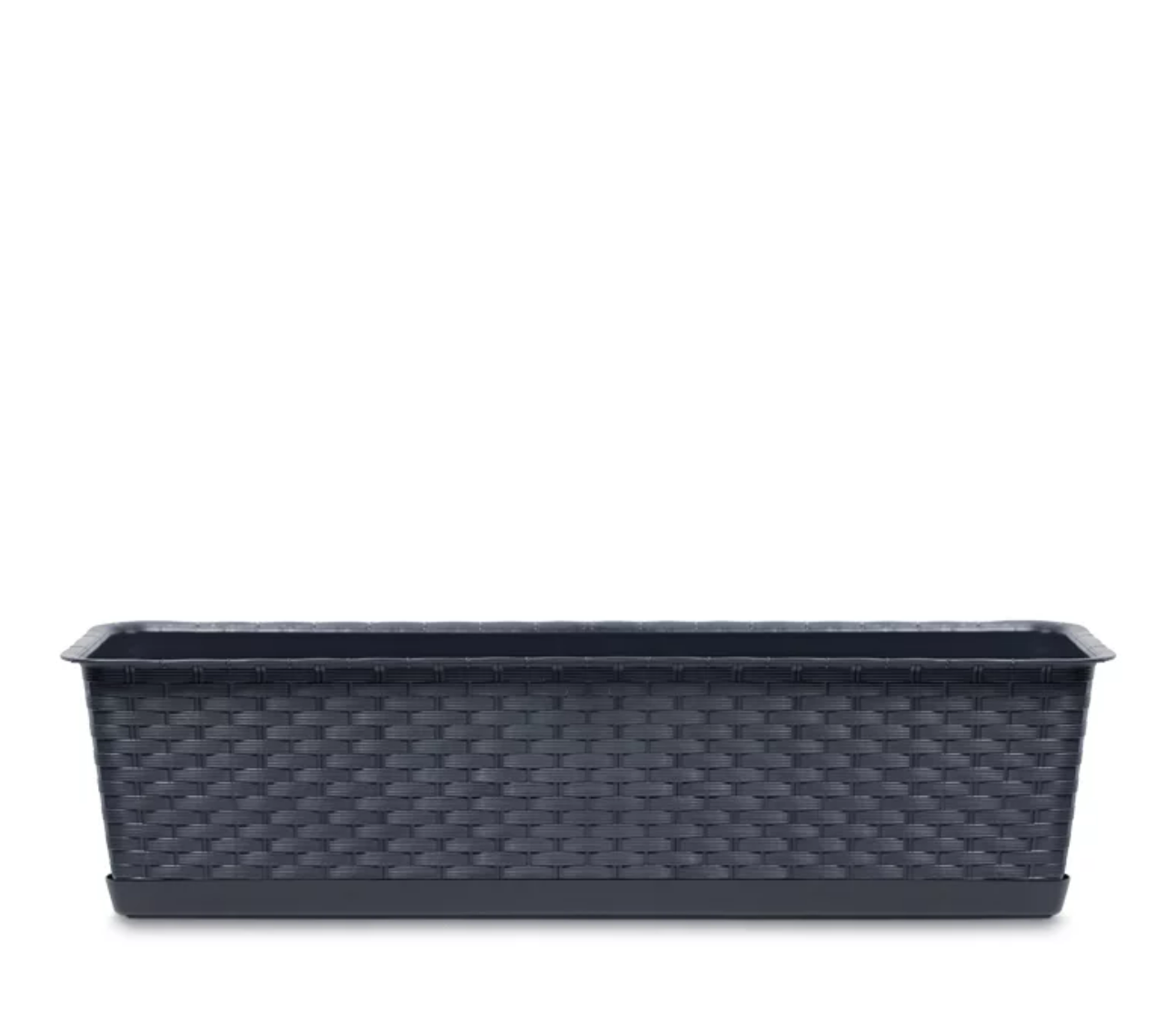 Ящик балконный для цветов Prosperplast Ratolla Case с подставкой 60 см Антрацит (ISR600P-S433)