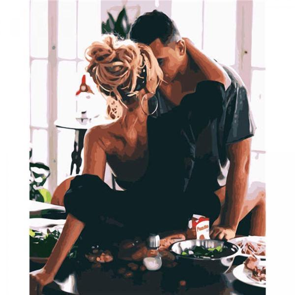 Картина по номерам Strateg Любовь Нижняя пора 40х50 см в термопакете (VA-2572-mt)