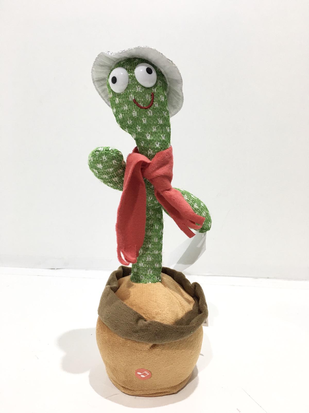 Кактус музыкальный Bambi подсветка/звуки/мелодии повторюшка 31,5 см вид 1 (C 54456)