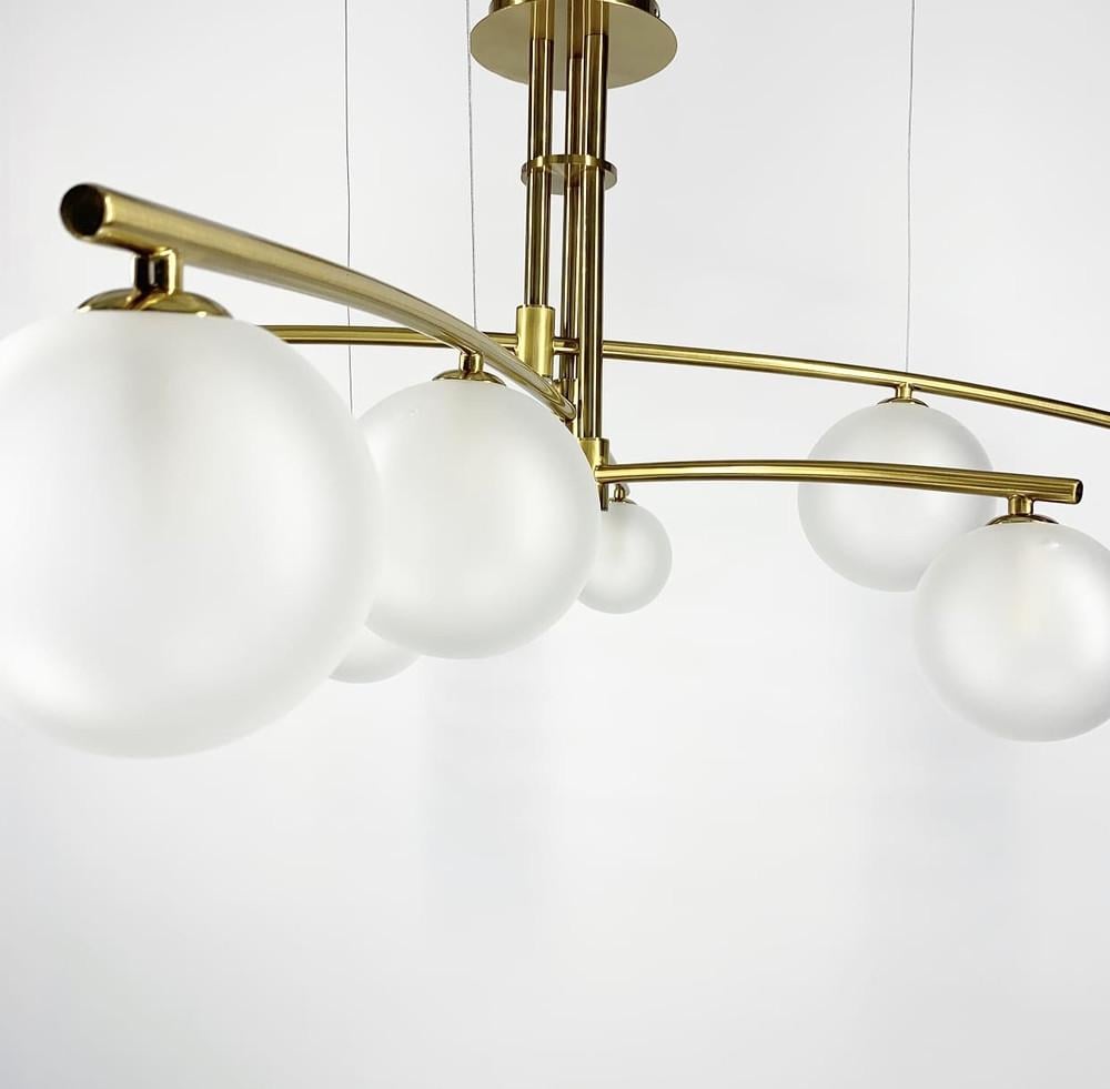 Люстра сучасна підвісна Aure Латунь (SGJ 8/9 AB) - фото 10 Люстра сучасна підвісна Aure Латунь (SGJ 8/9 AB) - фото 10