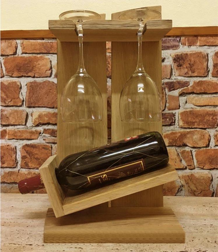 Полка для вина настенная из дерева Оджита Сиена (ПНК-024705)