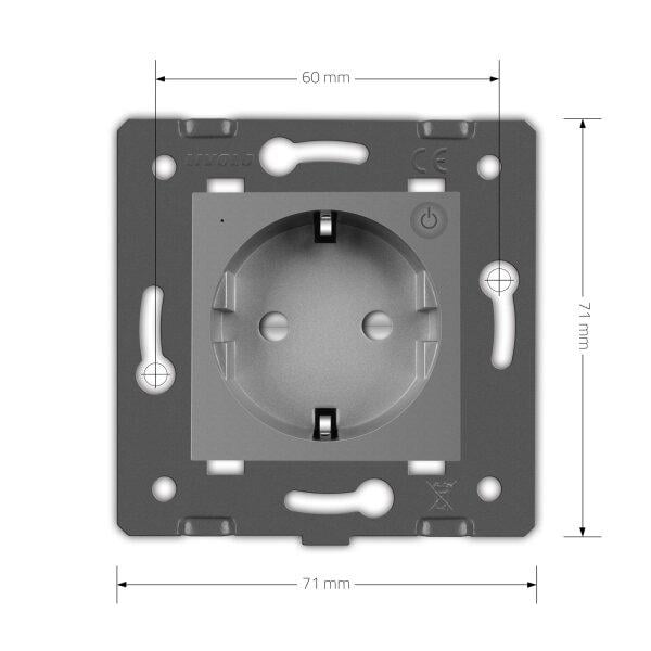 Розетка умная Livolo ZigBee с заземлением Серый (VL-FCTC16AZ-2IP) - фото 6