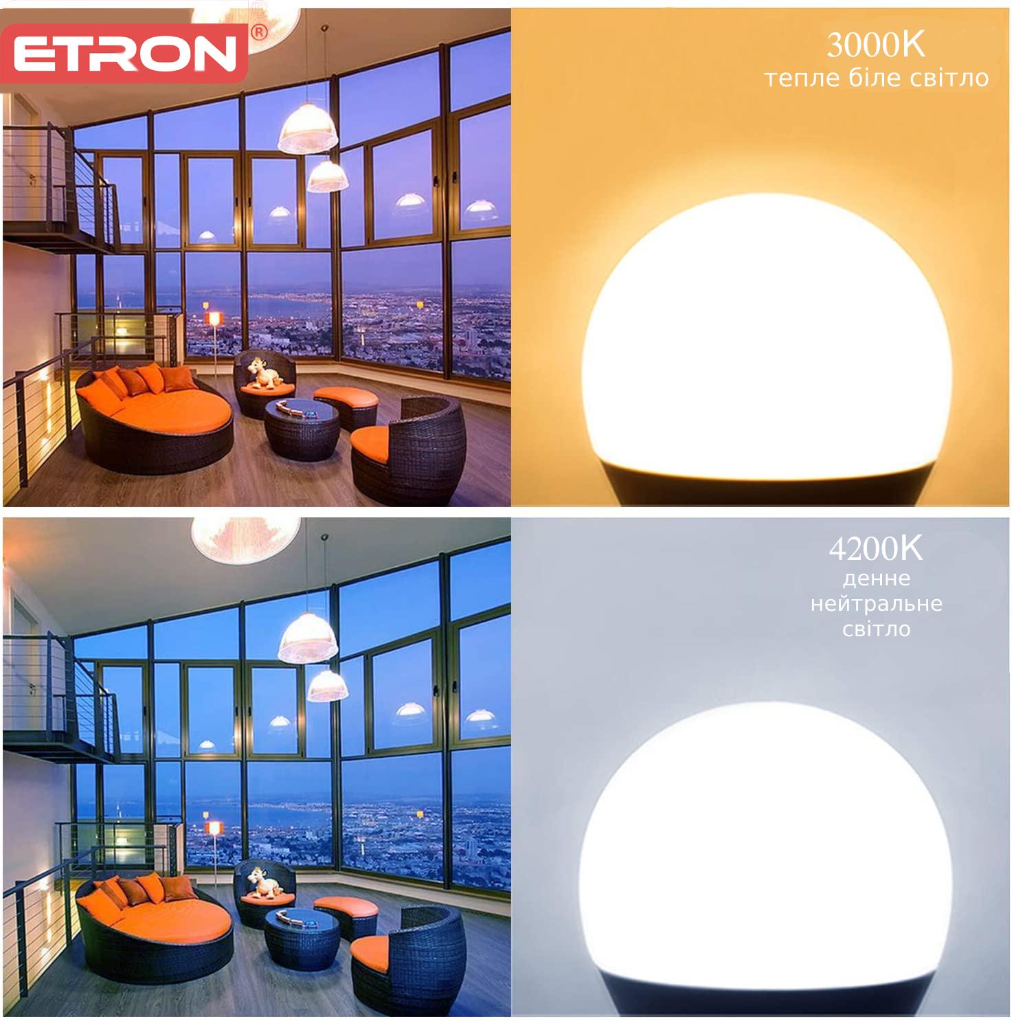 LED лампа ETRON Light 1-ELP-001 A70 20W E27 3000 K - фото 3