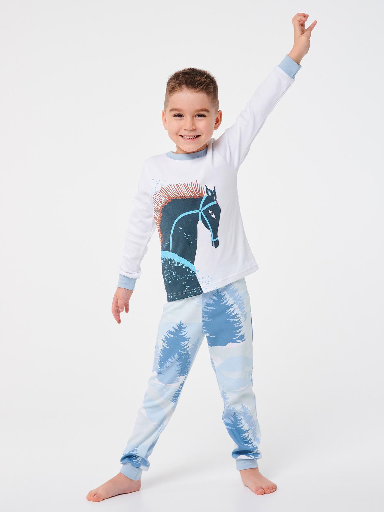 Пижама Smil 104 см рисунок Белый (104509)
