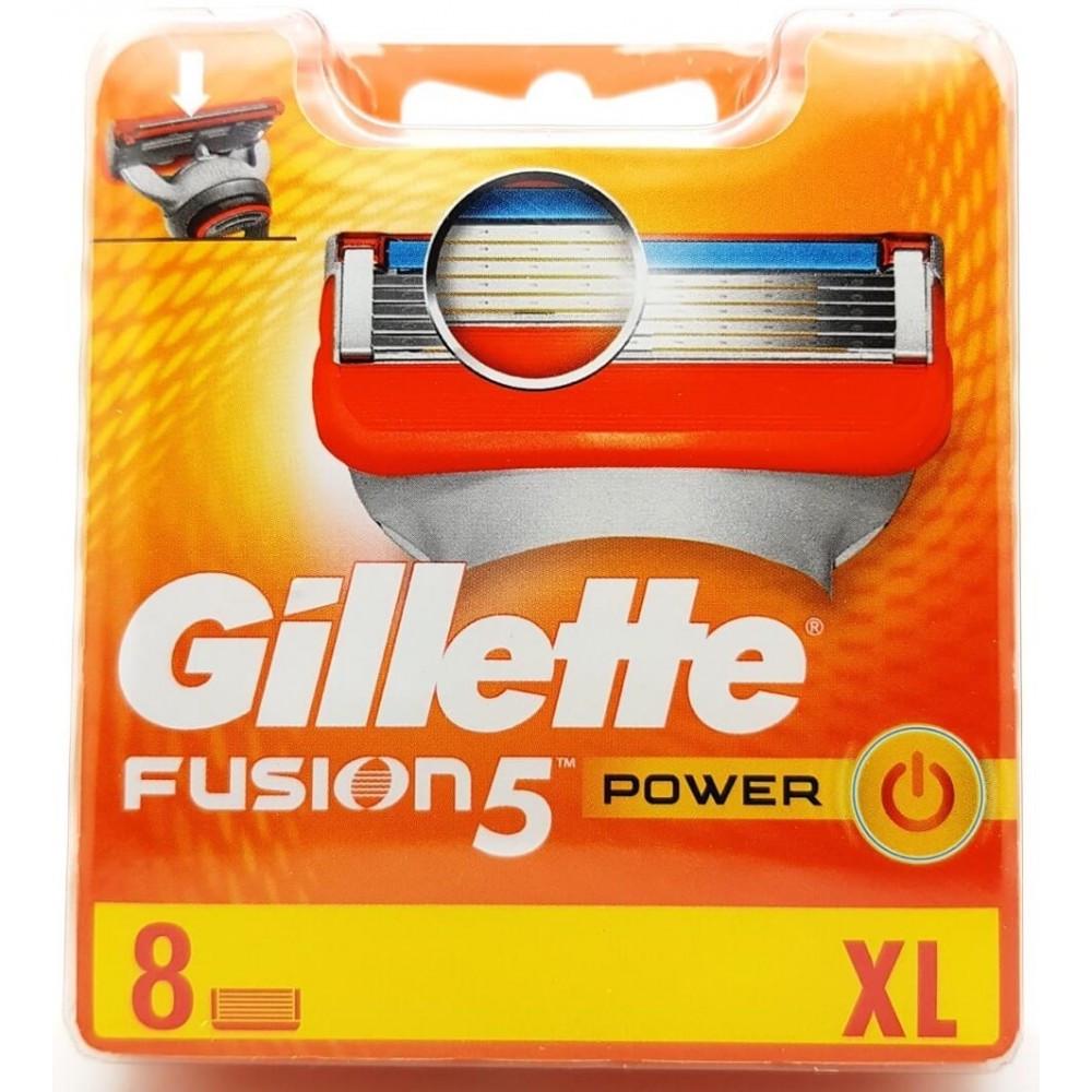 Сменные кассеты для бритья Gillette Fusion 5 Power 8 шт. (7702018852529) - фото 1