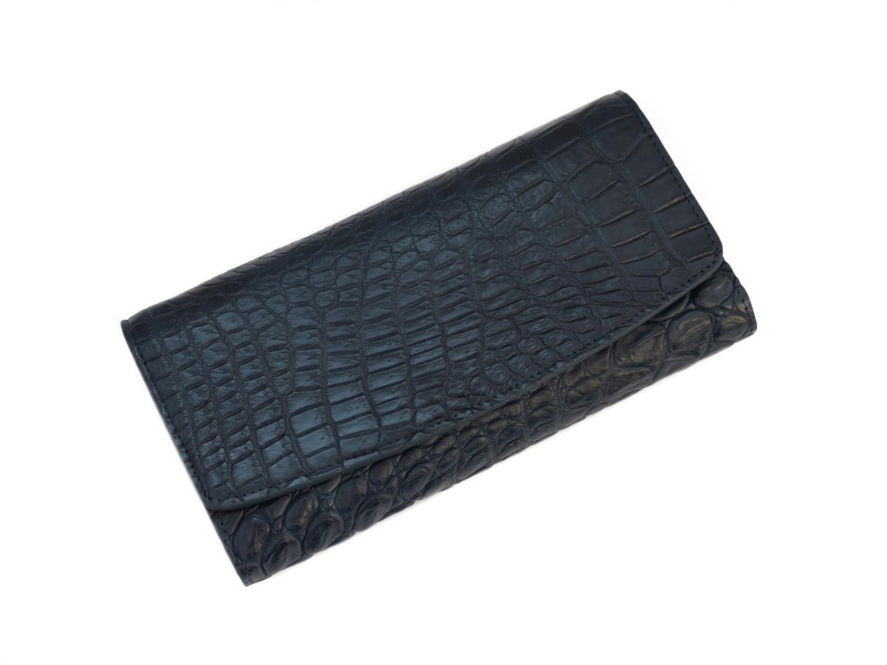 Кошелек из кожи крокодила Ekzotic Leather Синий (cw 95_1)