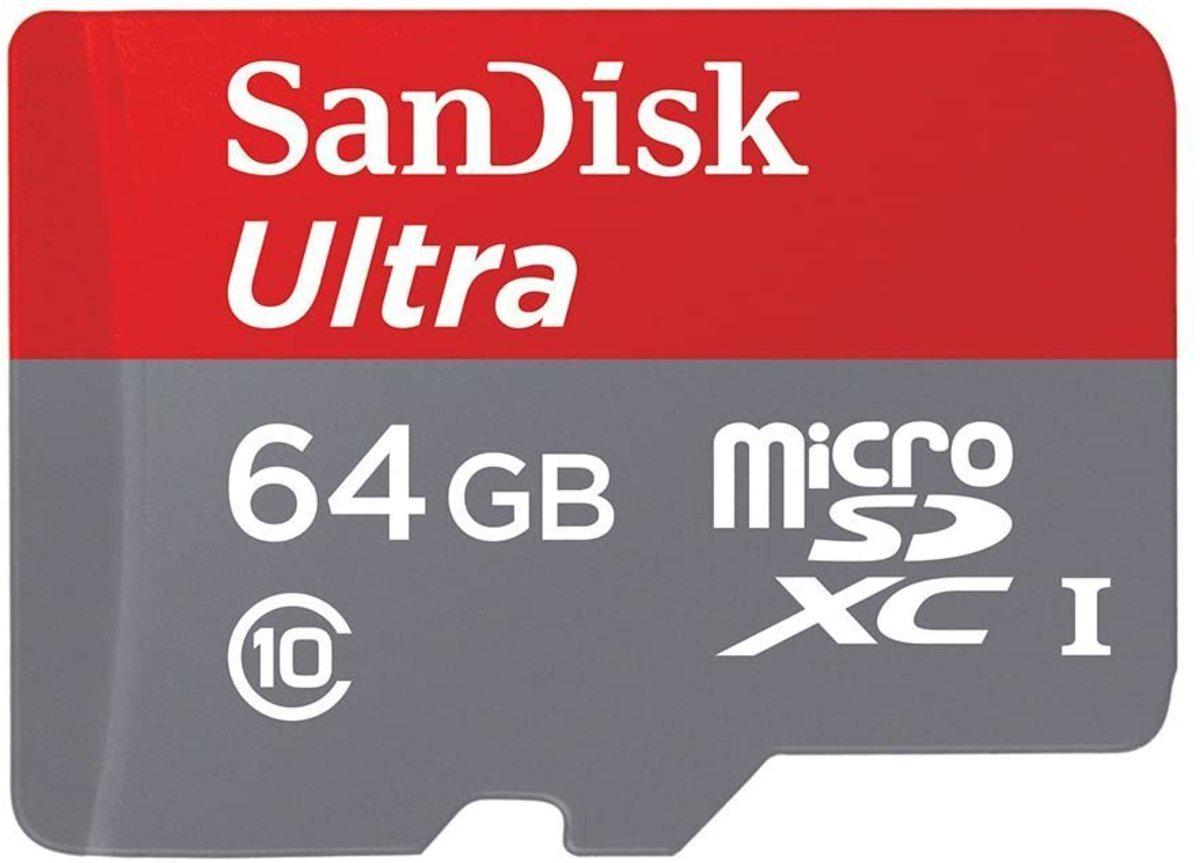 Карта памяти SanDisk Ultra class 10 A1 64 Gb
