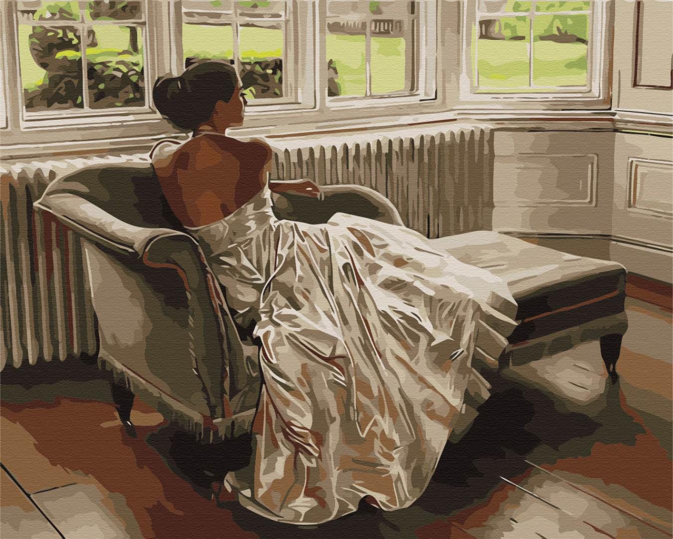 Картина по номерам Brushme Теплая дама 40x50 см (BS52684)