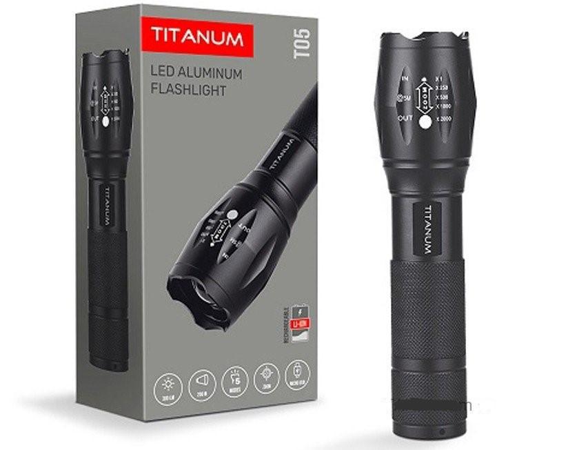 Ліхтарик світлодіодний TITANIUM 300Lm 6500K Ліхтарик світлодіодний TITANIUM 300Lm 6500K