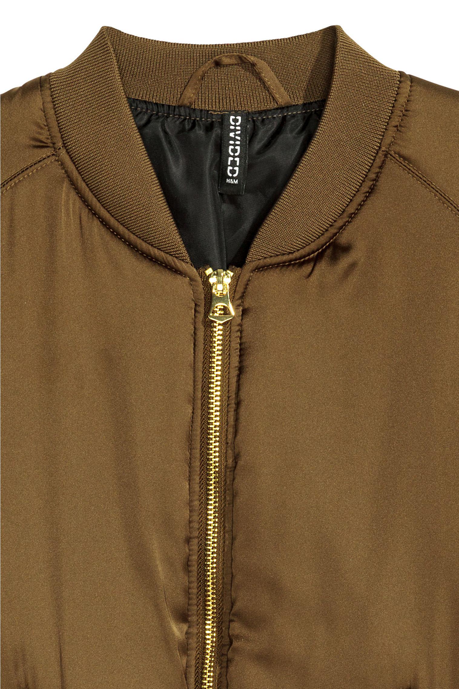 Бомбер H&M р. 32 Оливковий (10033145224) - фото 3