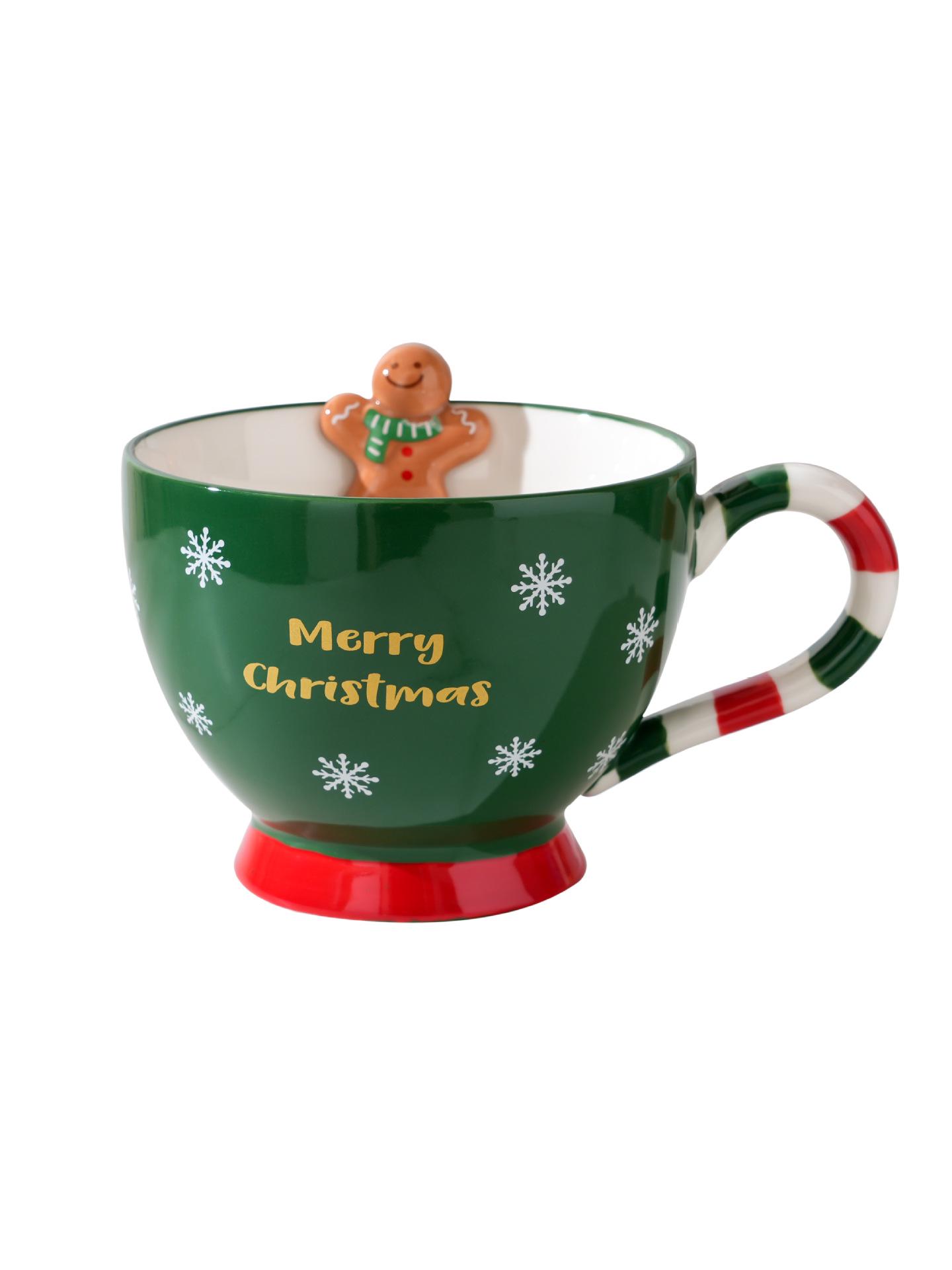 Чашка керамическая Рождественские сладости 520 мл Зеленый (20241008) Чашка керамическая Рождественские сладости 520 мл Зеленый (20241008)