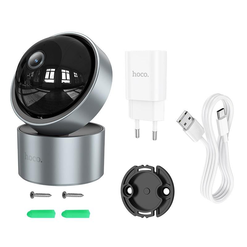 IP-камера видеонаблюдения Hoco D5 Indoor PTZ HD camera EU (6942007640121) - фото 7 IP-камера видеонаблюдения Hoco D5 Indoor PTZ HD camera EU (6942007640121) - фото 7