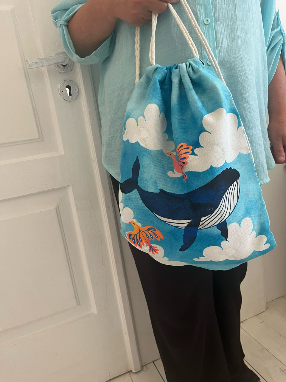 Рюкзак-мешок Кит 33х45 см (2322539546) - фото 2 Рюкзак-мешок Кит 33х45 см (2322539546) - фото 2