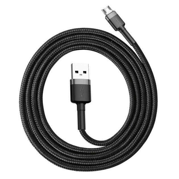 Кабель BASEUS Cafule Cable USB For Micro 1 м Red/Black (CAMKLF-B91) - фото 3