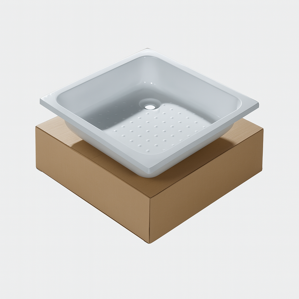 Душевой поддон KO&PO квадратный акриловый 80х80х15 см (C10339)