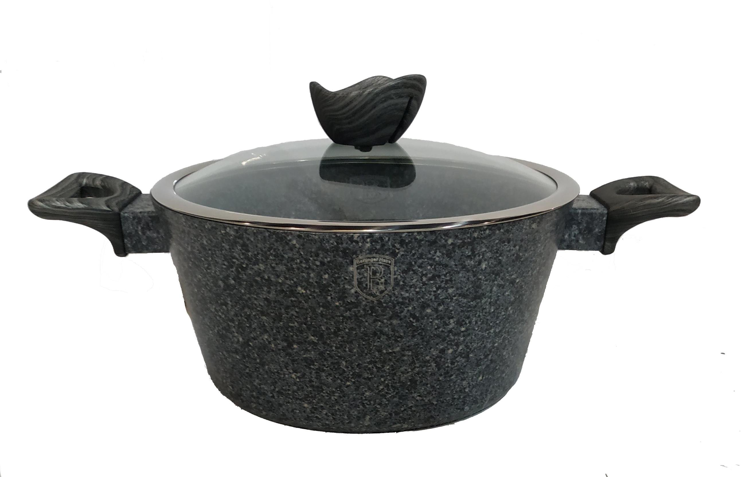 Каструля з кришкою Berlinger Haus BH-1582S 4,1 л Чорний (14380566)