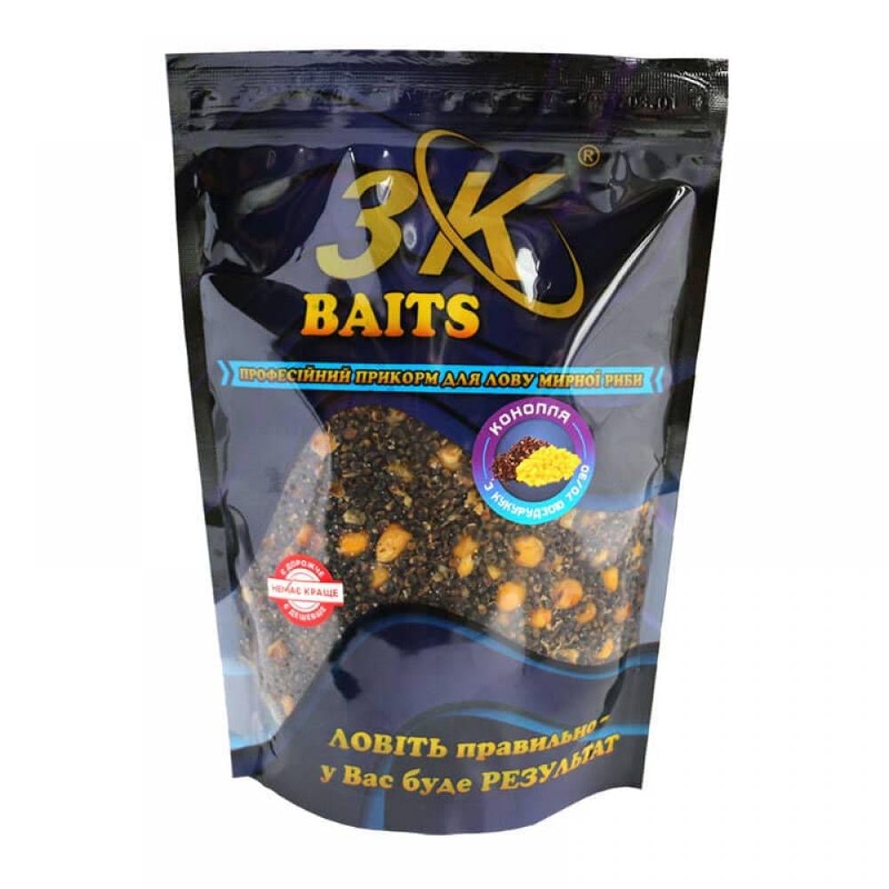 Прикорм 3KBaits 800 г Конопля/Кукурудза (3KB1055)