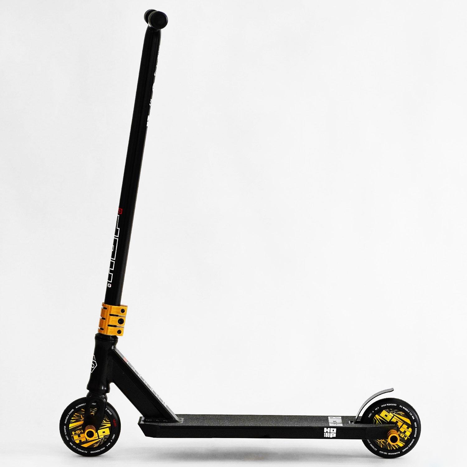 Самокат трюковий Best Scooter Hop Pro Hic-система пеги алюмінієвий диск/дека колеса PU Black (115638) - фото 8