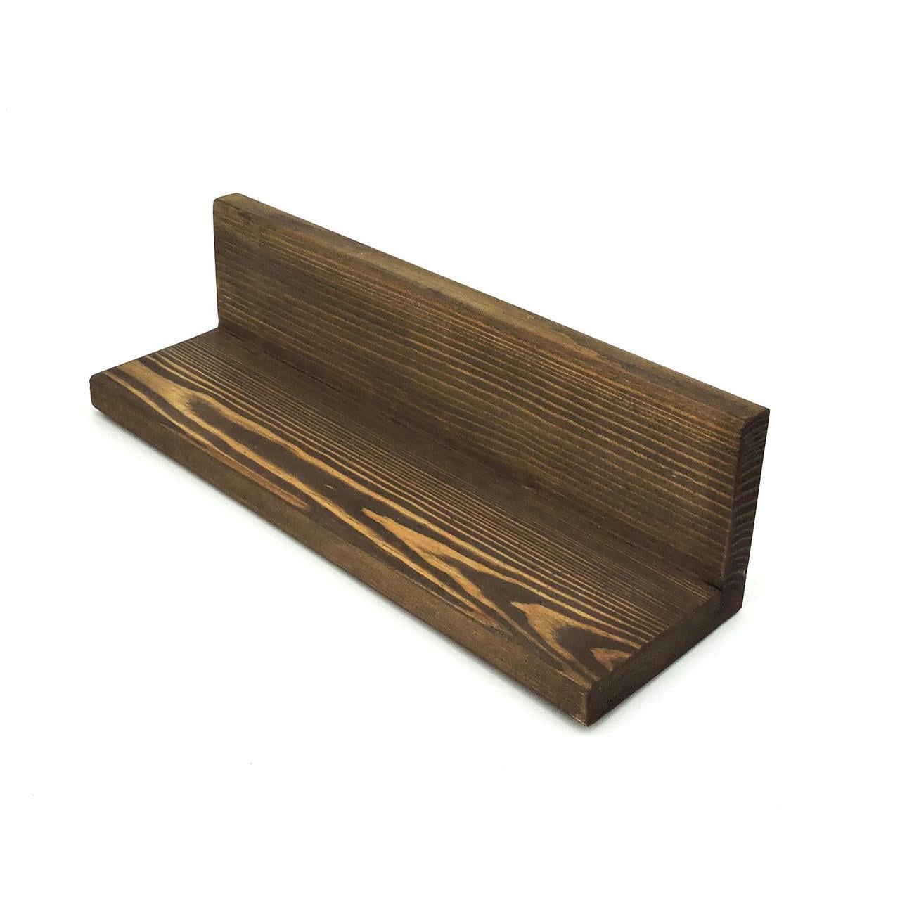 Полка настенная из дерева Палас 40 см Капучино (НСП-408009)