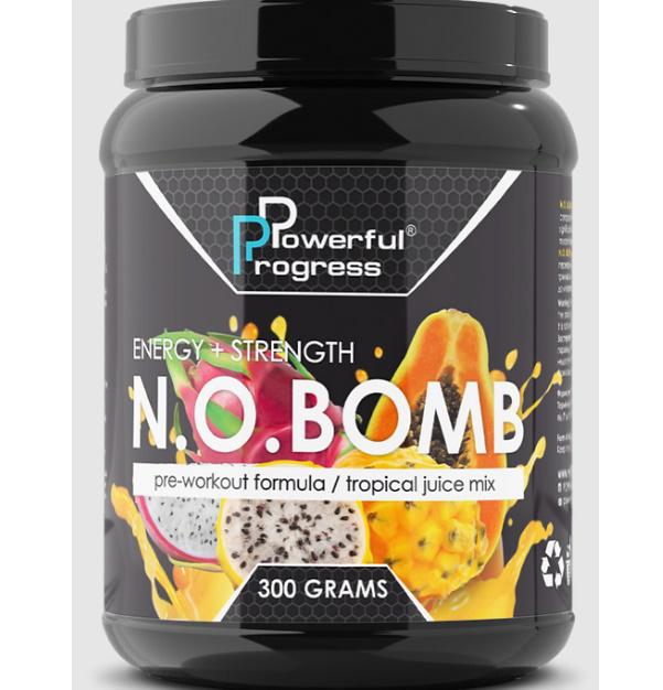 Комплекс до тренировки Powerful Progress N.O.BOMB 300 g /30 servings/ Tropical mix