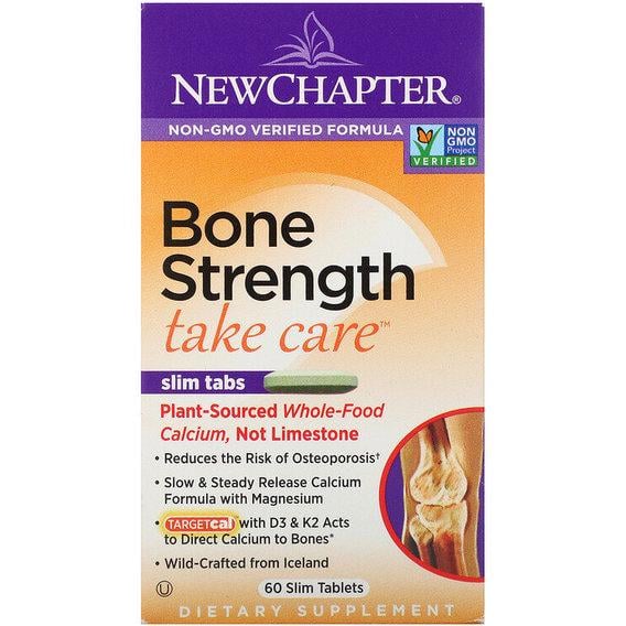 Комплекс для суглобів New Chapter Bone Strength Take Care 60 Tabs (NCR-0407) - фото 1