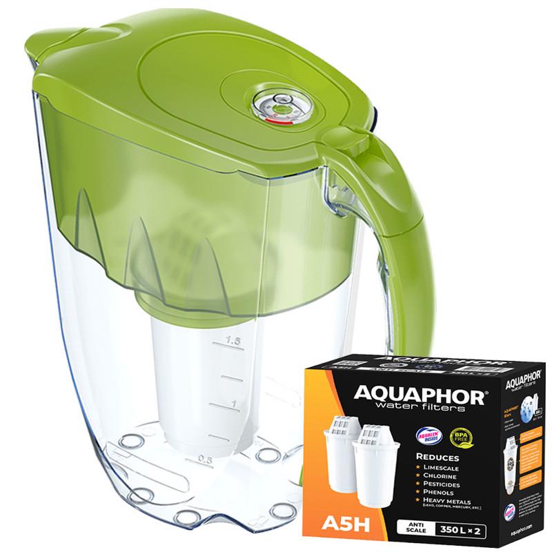 Фильтр-кувшин Аквафор Арктик с двумя модулями А5H жесткость Лимонный (1847768444)