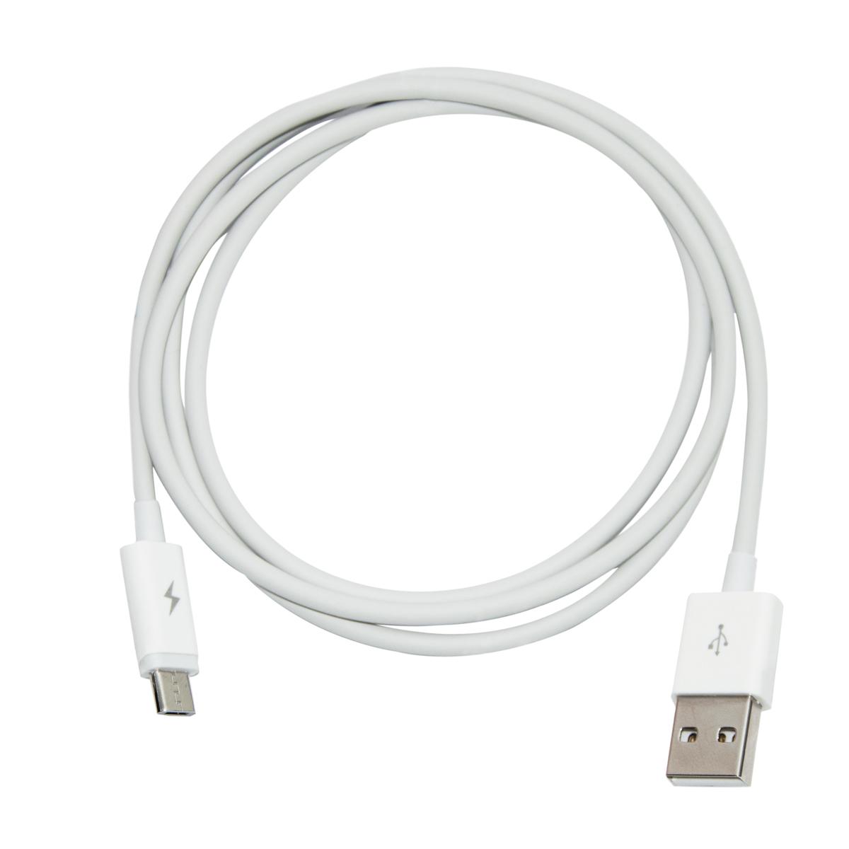Шнур для зарядки Micro USB Micro to USB 1 м Белый (1009928-White)