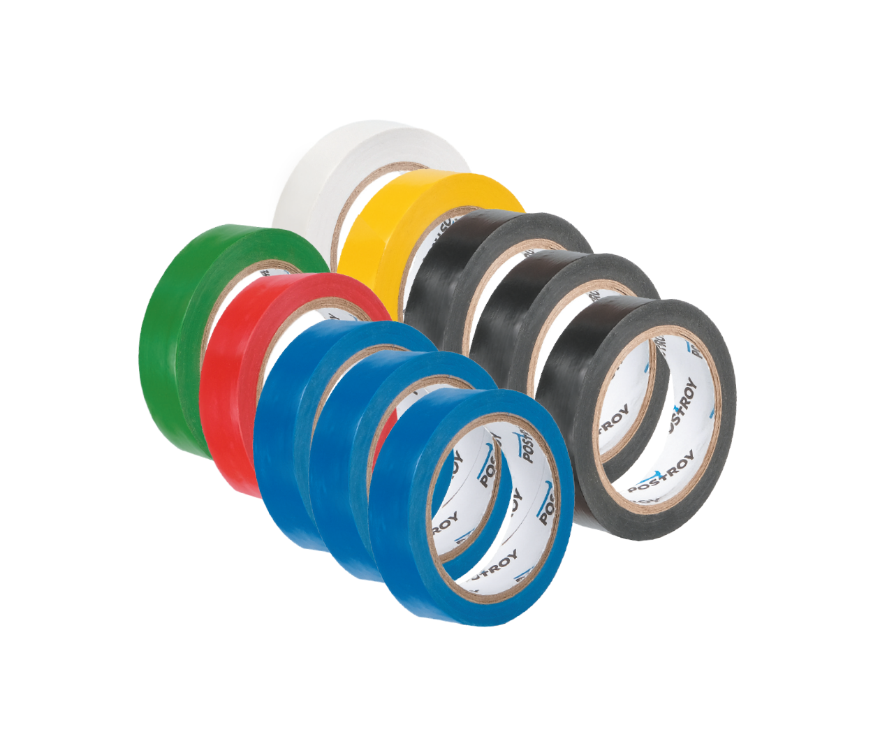 Набір ізоляційних стрічок Postroy ПВХ 20 м 10 шт. (20-20127)