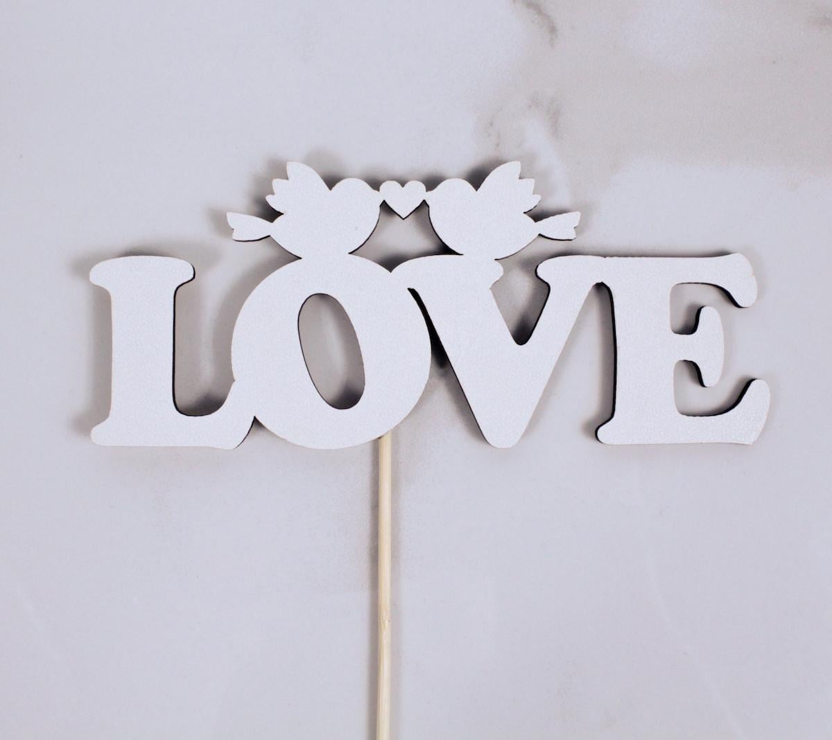 Топпер "Love" 16х7 см (1665)