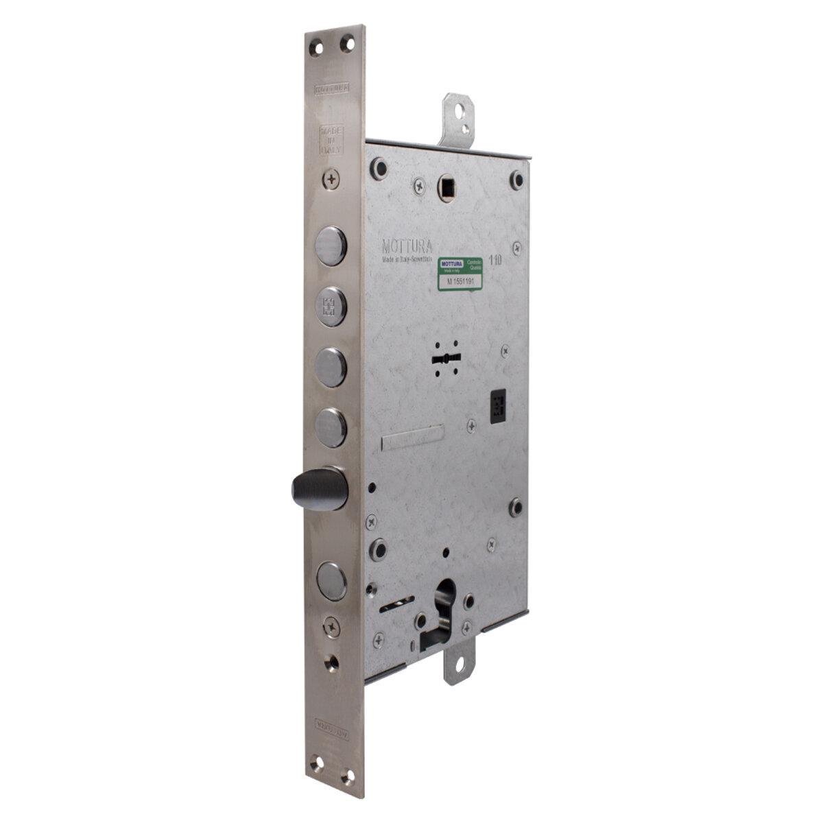 Замок дверний Mottura 54797TBSR56 двоключовий лівий довгий ключ - фото 2 Замок дверний Mottura 54797TBSR56 двоключовий лівий довгий ключ - фото 2