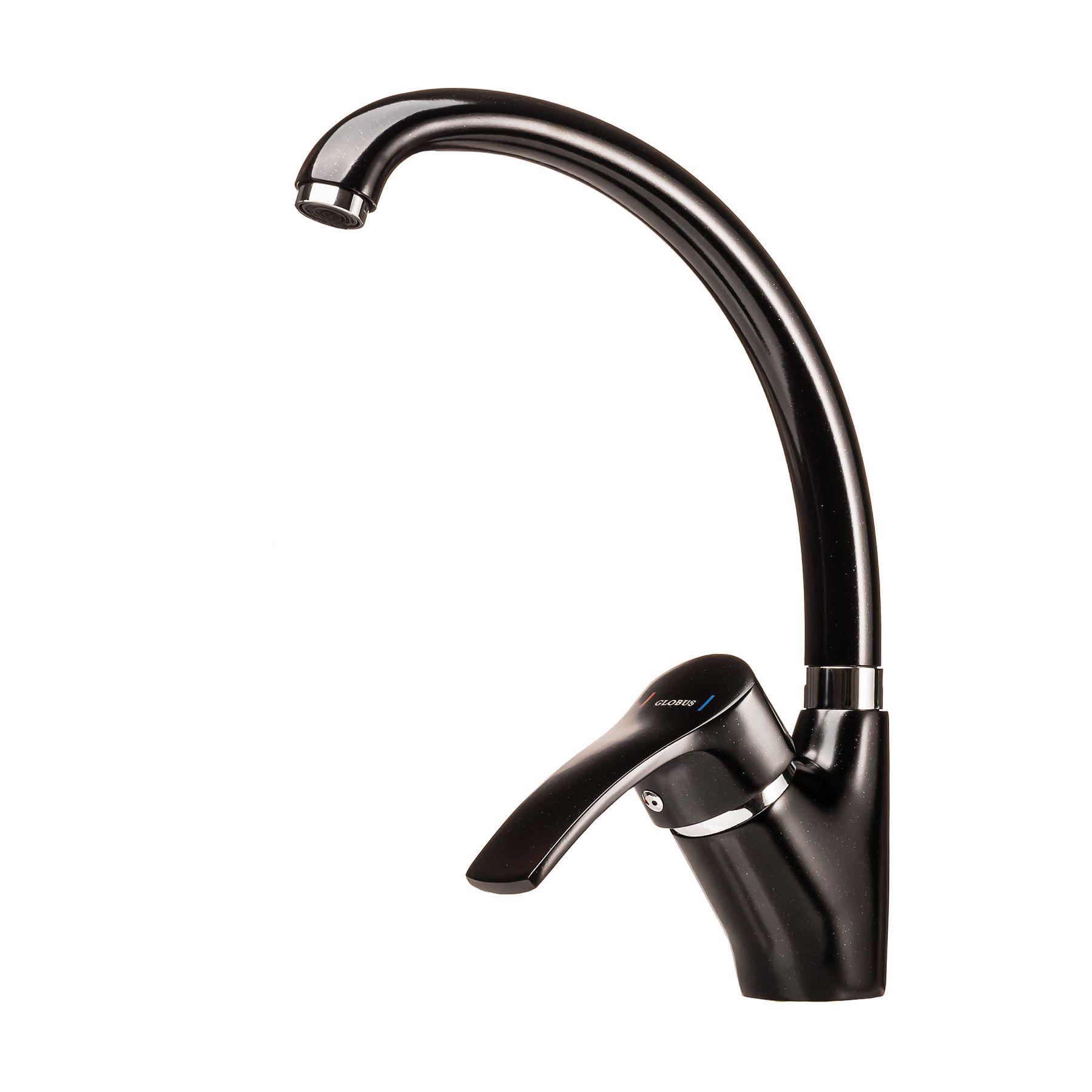 Смеситель для кухни Globus Lux GLQU-0203S-BIG-ONIX