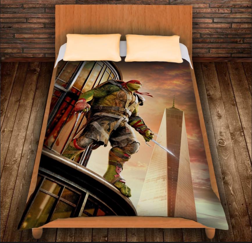 Плед с 3D принтом Рафаэль Ракушка Ниндзя 150x200 см (epi_0322)