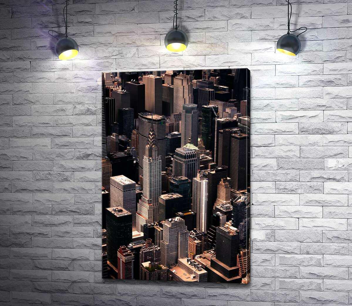 Картина ArtPoster Вид на Нью Йорк в перспективе 87x130 см Модуль №1 (003693)