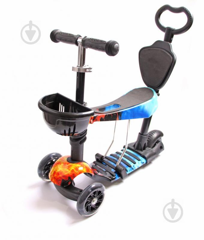Самокат детский Scooter 5 in 1 Fire and Ice Разноцветный (883545660)