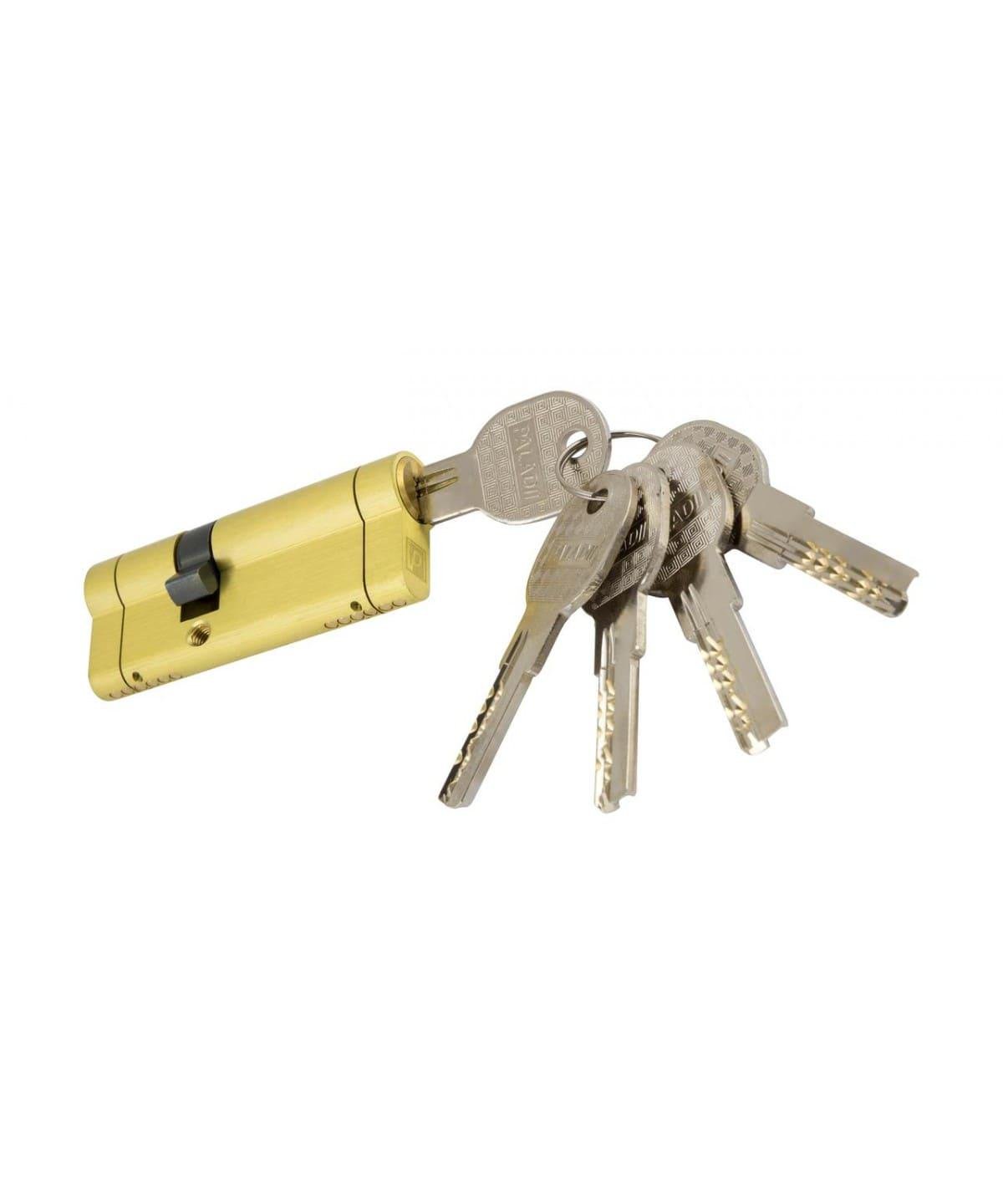 Цилиндр латунный Paladii SP 90 мм 40x50 5 ключей SB Латунь (ПЦ056) Цилиндр латунный Paladii SP 90 мм 40x50 5 ключей SB Латунь (ПЦ056)