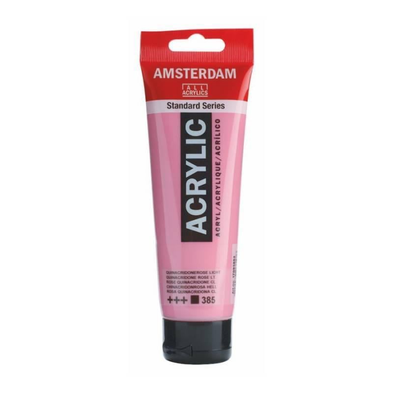 Акриловая краска Amsterdam Royal Talens 120 мл 385 Хинакридон розовый светлый (Az1-8712079268176)