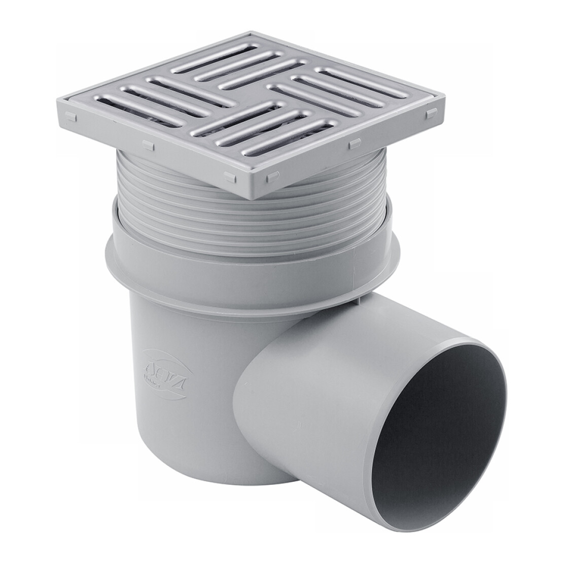 Трап с горизонтальным выпуском ANIplast 110 мм с нержавеющей решеткой 15х15 см TA1612EU (CV024747)