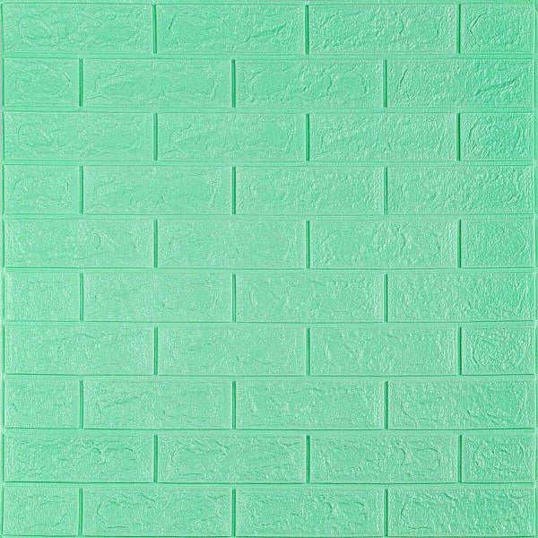3D-панель декоративна самоклеюча під цеглу 700x770x3 мм М'ятний (BN4-022) - фото 1 3D-панель декоративна самоклеюча під цеглу 700x770x3 мм М'ятний (BN4-022) - фото 1