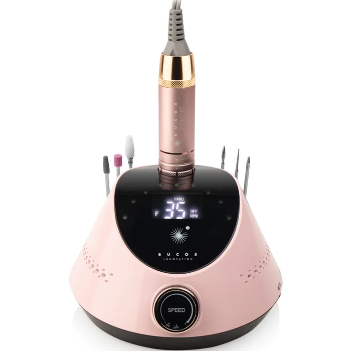 Фрезер для манікюру Bucos Nail Drill X2 PRO BLUSH 65 Вт 35 000 об/хв Pink