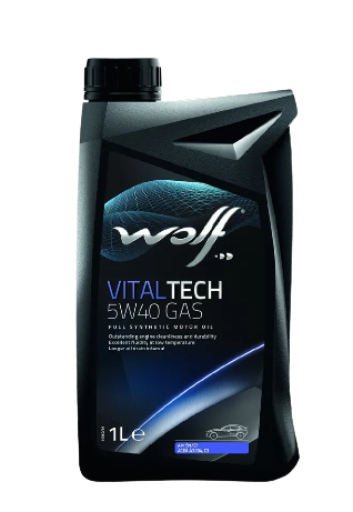 Моторное масло Wolf VITALTECH GAS 5W-40 1 л