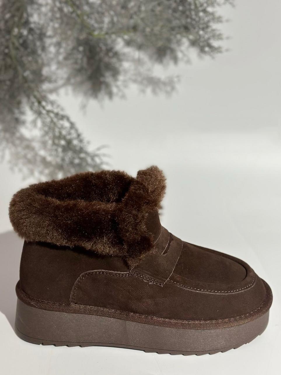 Замшевые угги на овчине Stilli UGN130-6 р. 41 Кофейный - фото 2