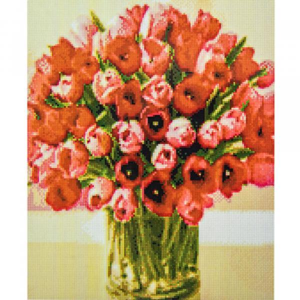 Алмазная картина Идейка Большой букет тюльпанов 40х50 см (FA40816-mt)