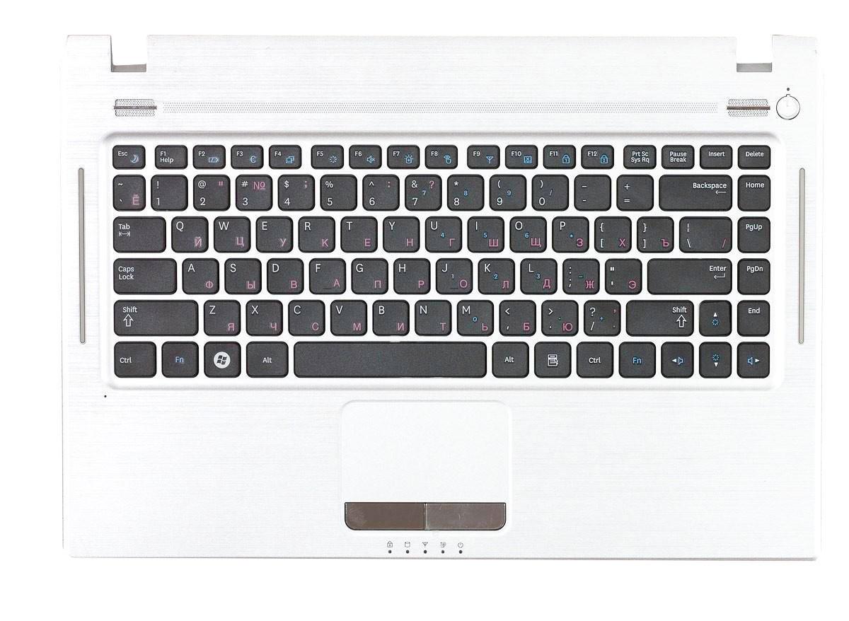 Клавиатура для ноутбука Samsung Q330 White TopCase Black