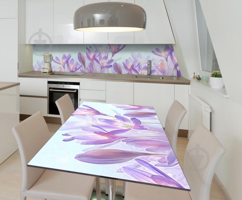 Наклейка виниловая на стол Zatarga "Сказочные крокусы" 650х1200 мм Наклейка виниловая на стол Zatarga "Сказочные крокусы" 650х1200 мм