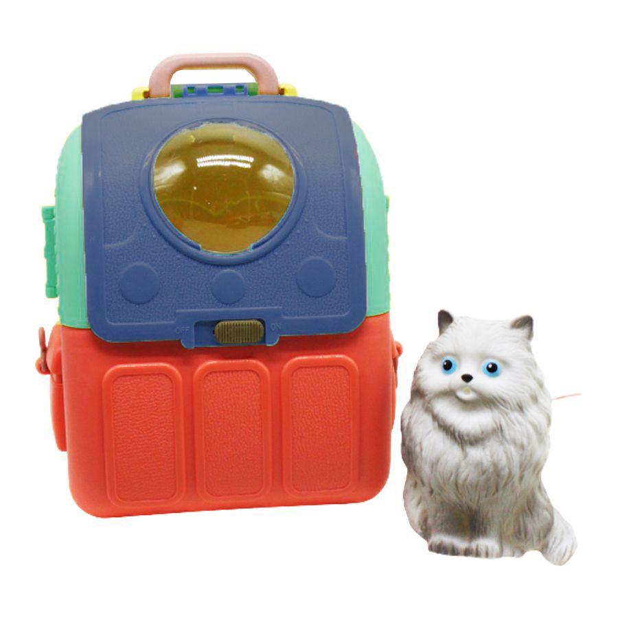 Игровой набор Котик в переноске Синий/Зеленый (1-6-214504)